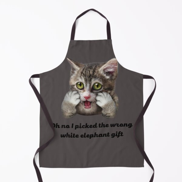 Item preview, Cute cat saying Oh no i picked the wrong white elephant gift designed and sold by NoManDesign.