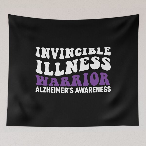 Item preview, Alzheimers Disease Awareness Quotes: Invisible Illness Warrior designed and sold by AMINE  ★★★★★.