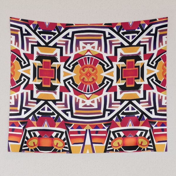 Item preview, Traditional Igorot-inspired tribal pattern. Ethnic Multicolor designed and sold by IlustradoArts.
