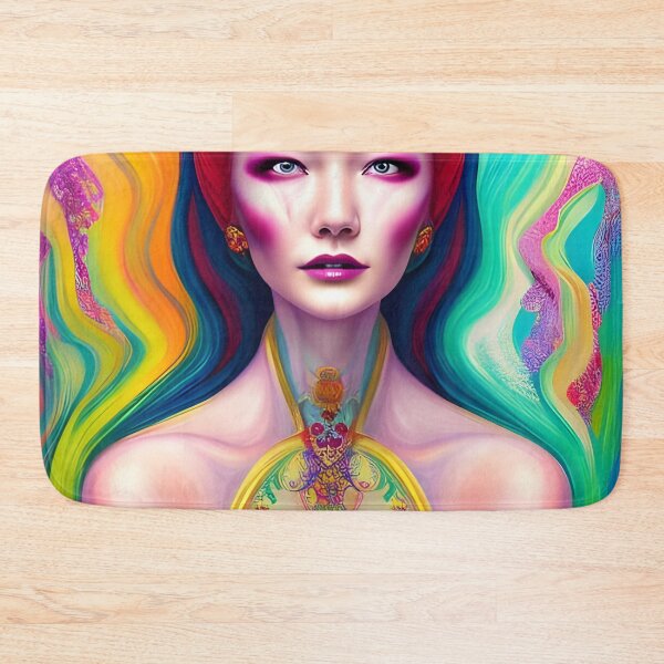 Item preview, Abstracted Impressions: A Surreal Woman Portrait with Bold Colors designed and sold by artmanikin.