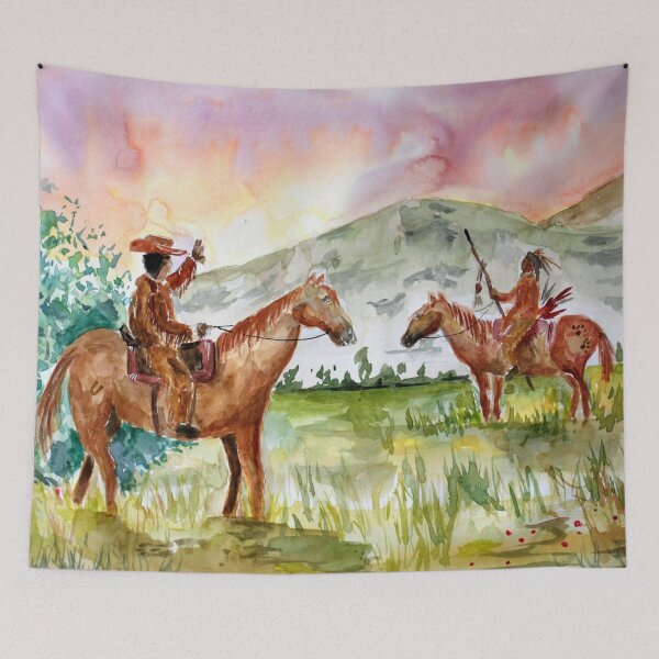 Item preview, Cowboy on Horse meets Native American designed and sold by Sebastian Grafmann.