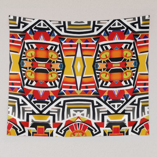Item preview, Traditional Igorot-inspired tribal pattern. Ethnic Multicolor designed and sold by IlustradoArts.