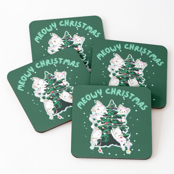 Item preview, Meowy Catmas Cat Christmas Tree Xmas Girls Boys Funny Santa designed and sold by FunnyFreak.