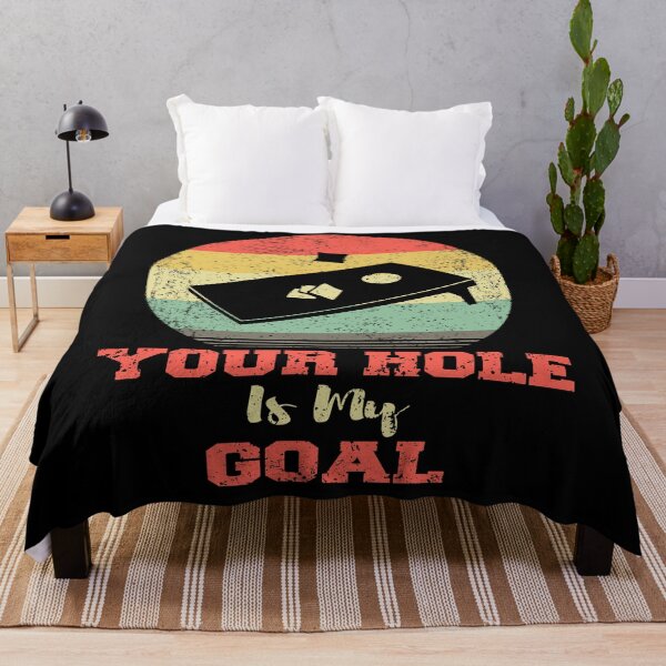 Item preview, Funny Vintage Retro Cornhole Your Hole Is My Goal Gift designed and sold by ARTZ84.