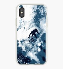 Boarding Trybe Tube, Hawaiian Surf Graphic - Navy Blue iPhone Case