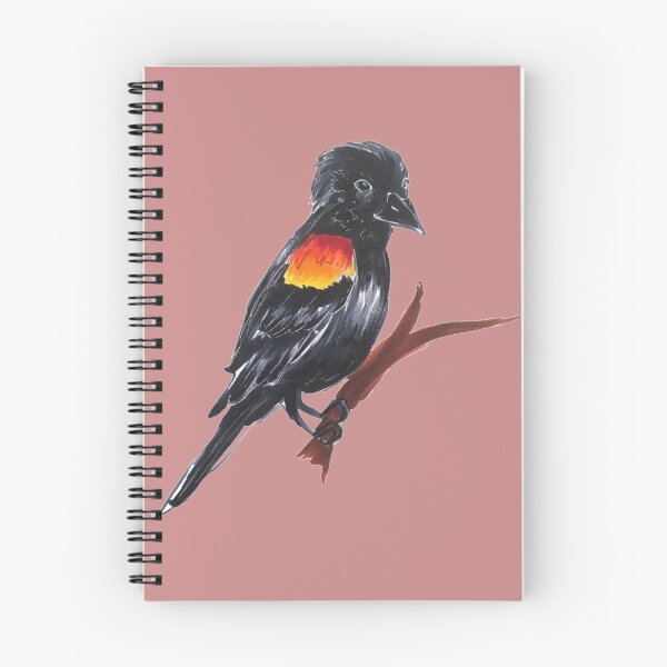 Artikelvorschau, Rotgeflügelte Amsel entworfen und verkauft von pocketsizedquasar ⠀.
