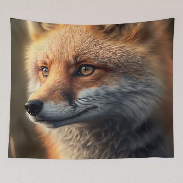Item preview, Stunning Red Fox Face designed and sold by GummywormDesign.