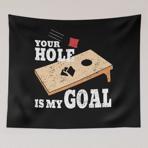 Item preview, Funny Vintage Cornhole Your Hole Is My Goal Gift designed and sold by ARTZ84.