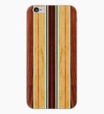 Nalu Hou Faux Koa Holz Hawaii Surfbrett - Aqua iPhone-Hülle & Cover