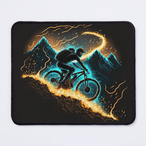 Item preview, MTB Blue Glowing Mountain Bike at National Park Downhill designed and sold by MotivStyle.