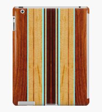 Nalu Hou Faux Koa Wood Hawaiian Surfboard - Aqua iPad Case/Skin