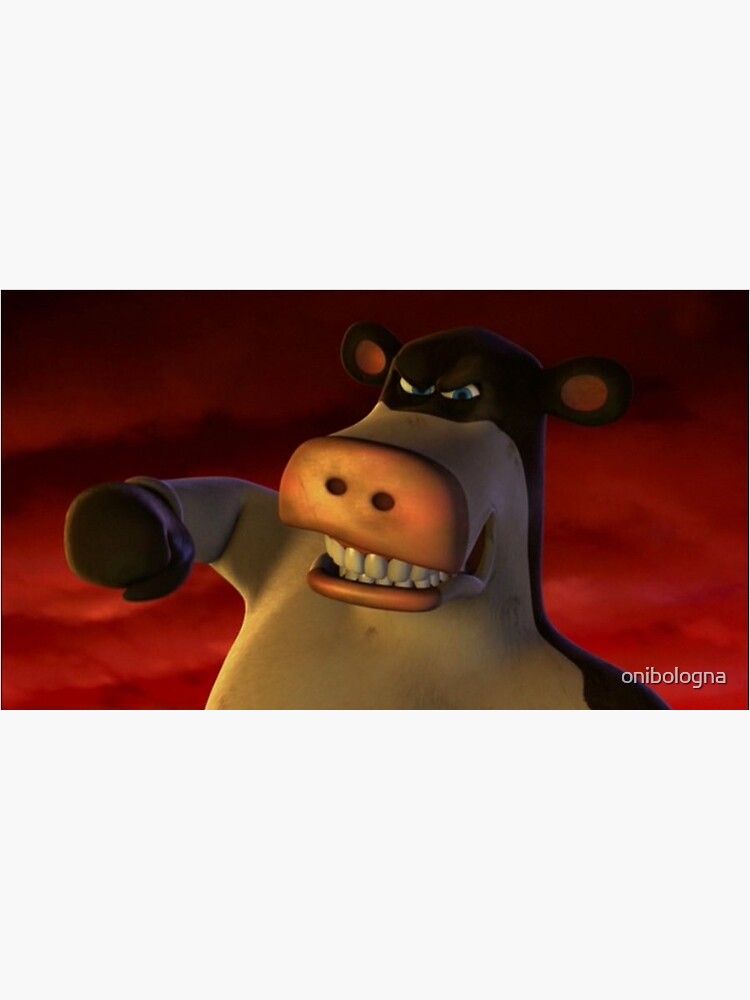 "angry otis (back at the barnyard)" Sticker for Sale by onibologna