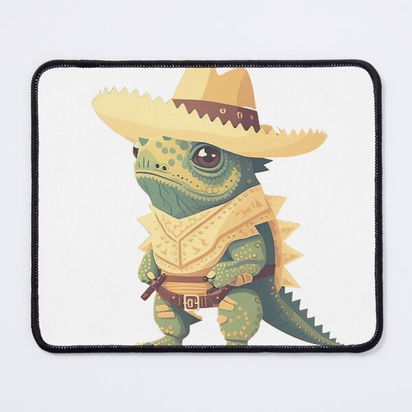 Item preview, Cute Texas Horned Lizard Cowboy(Transparent) designed and sold by pastelcountrytx.