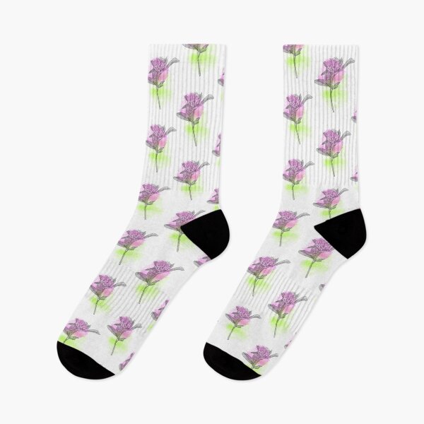 Item preview, Red Clover flower illustration designed and sold by AnnaEleCreate.