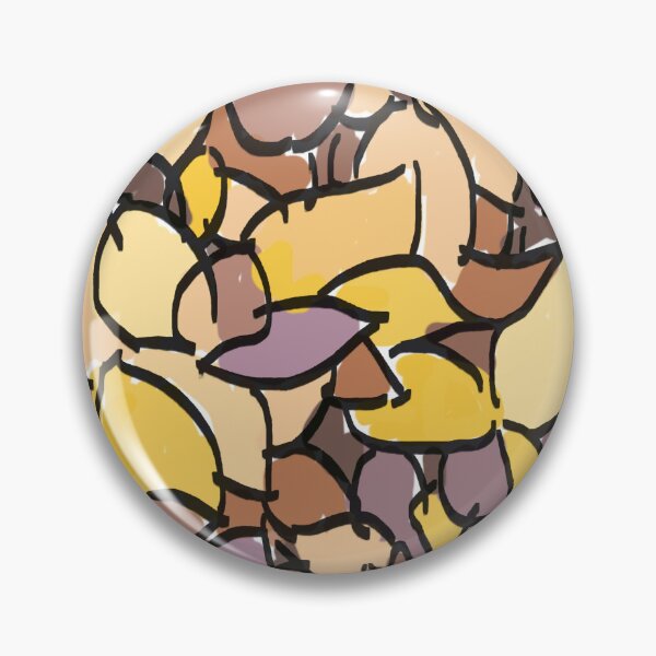 FallLeaves No17 with Gold Highlights Pin