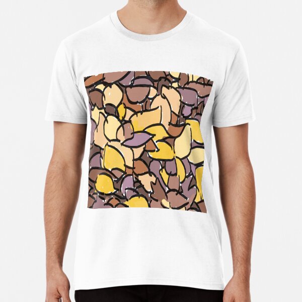 FallLeaves No17 with Gold Highlights Premium T-Shirt
