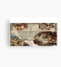 Creation of Adam by Michelangelo Canvas Print