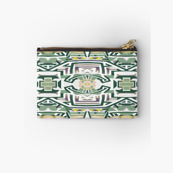 Item preview, Traditional Igorot-inspired tribal pattern. Ethnic White and green designed and sold by IlustradoArts.