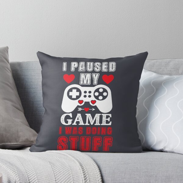 Item preview, I Paused My Game I Was Doing Stuff, I'm Stuff Couple  designed and sold by IKERAS.