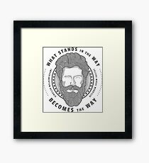 Marcus Aurelius - Stoic Quote Framed Print
