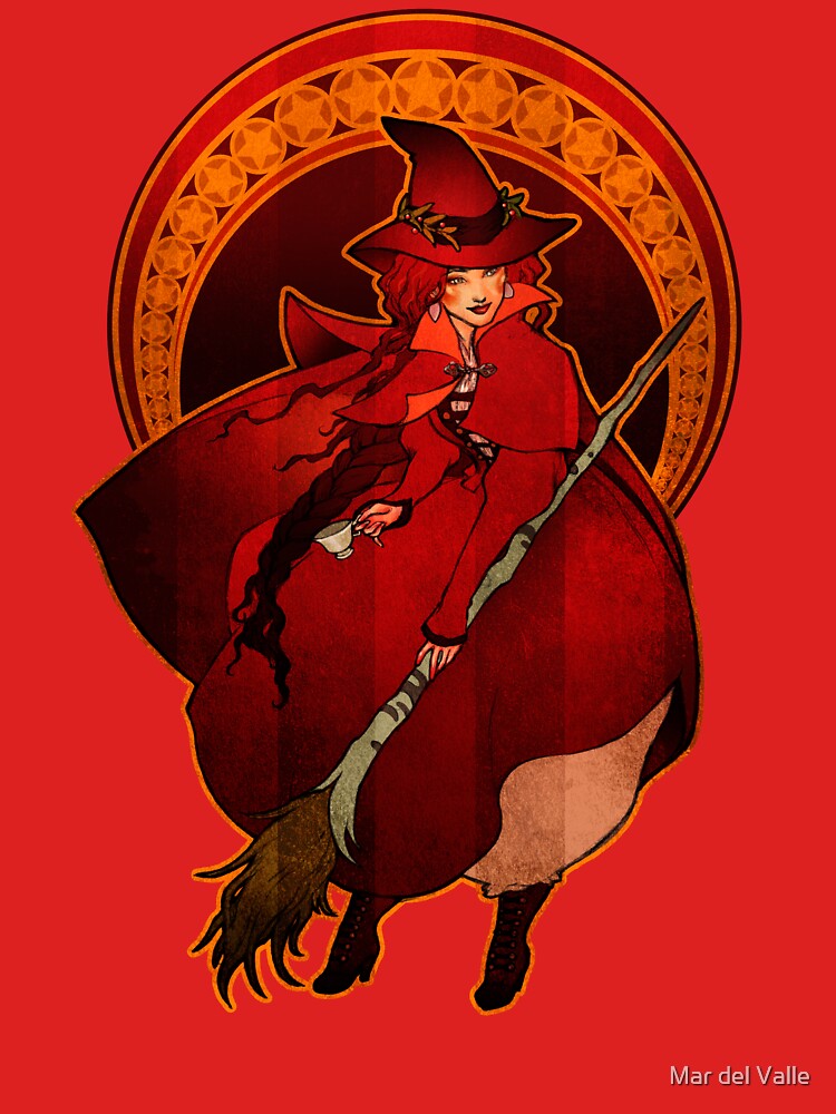 Red Witch - Bruja Roja by mardelvallearts