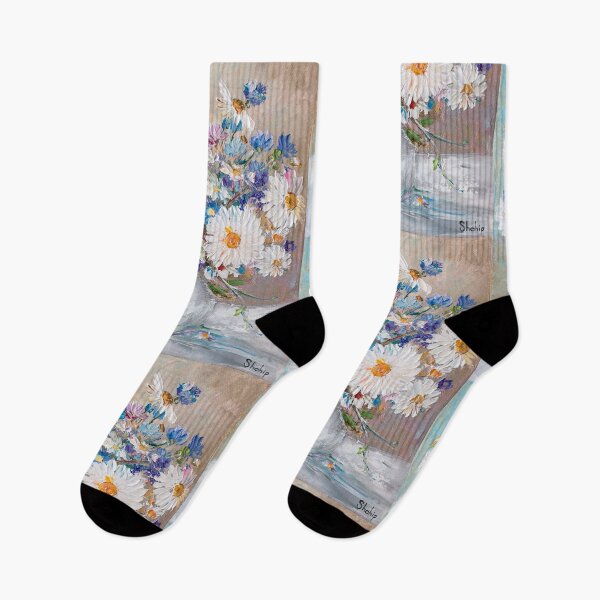Item preview, Daisies and Buttercups in a White Vase designed and sold by Natalia_Shchip.