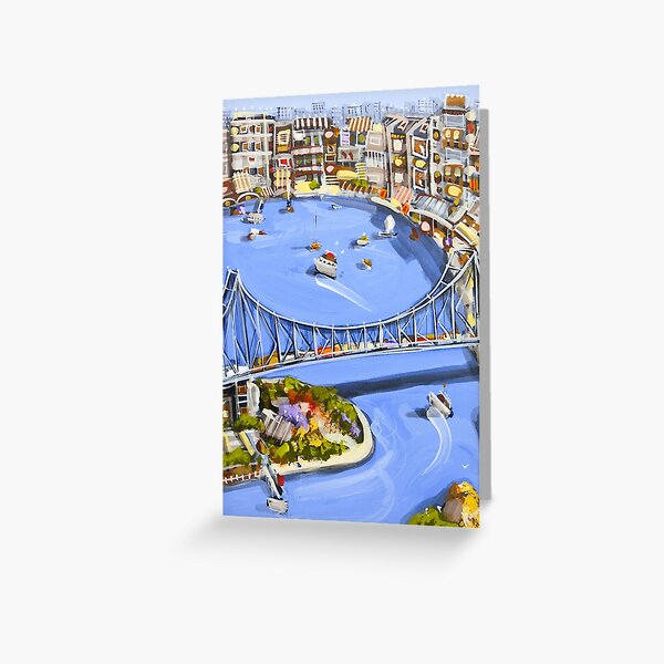 Under the bridge Greeting Card