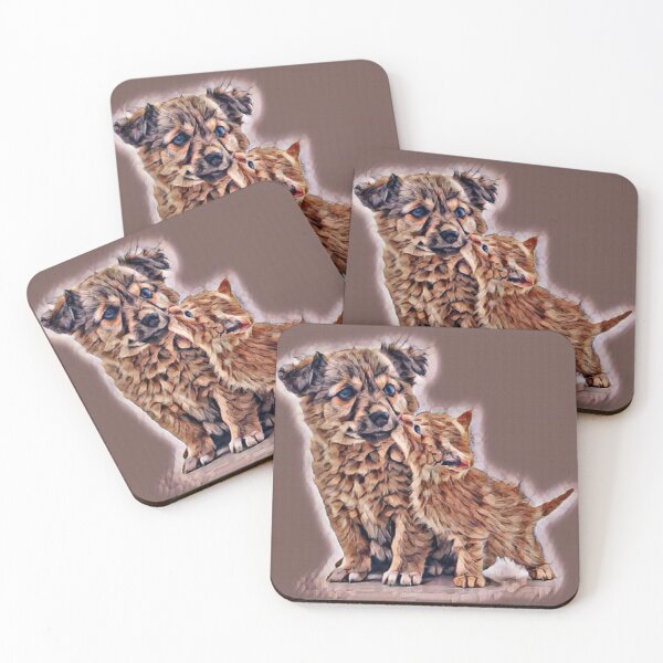 Item preview, Kitten and puppy designed and sold by MilicaaD.