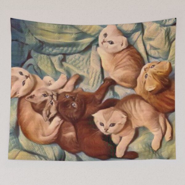 Item preview, Kittens on a blanket designed and sold by MilicaaD.