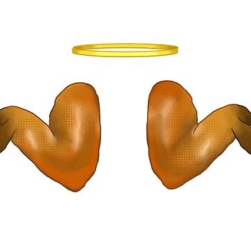 Artwork thumbnail, Chicken Wing Angel by RagingOstrich