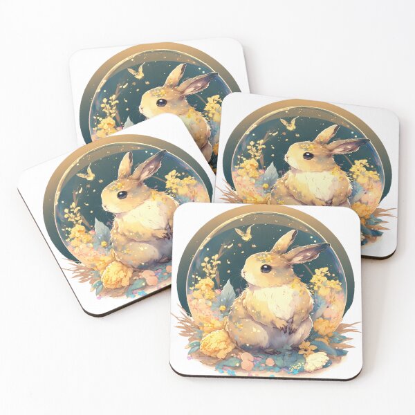 Item preview, flowery bunny designed and sold by MckennaiiShop.