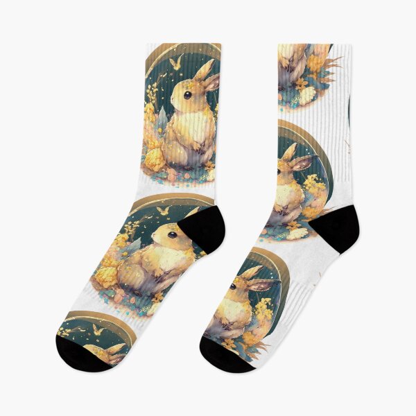 Item preview, flowery bunny designed and sold by MckennaiiShop.