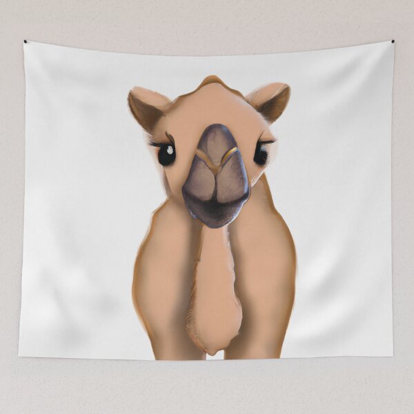 Item preview, Cute Camel Drawing designed and sold by WeHeartAnimals.