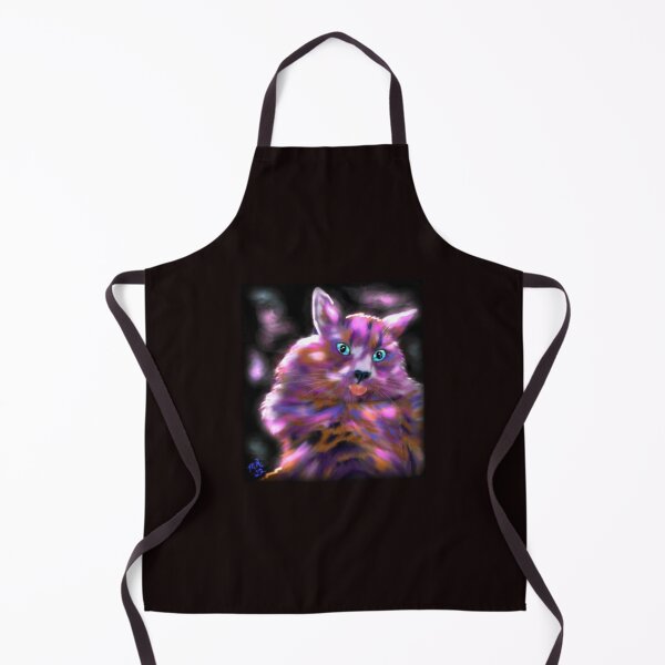 Item preview, Colorful Glowing Cat with Tongue Out designed and sold by oceanlady65.