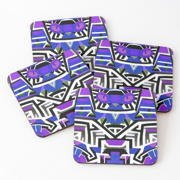 Item preview, Traditional Igorot-inspired tribal pattern. Ethnic Blue and purple designed and sold by IlustradoArts.
