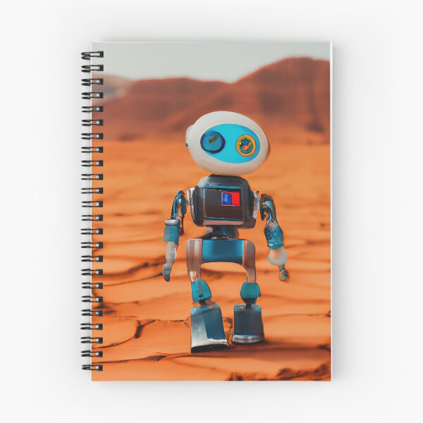 Item preview, Hippie Robot On Mars Surface Looking For Other Mars Rovers From Nasa designed and sold by AlanPhotoArt.