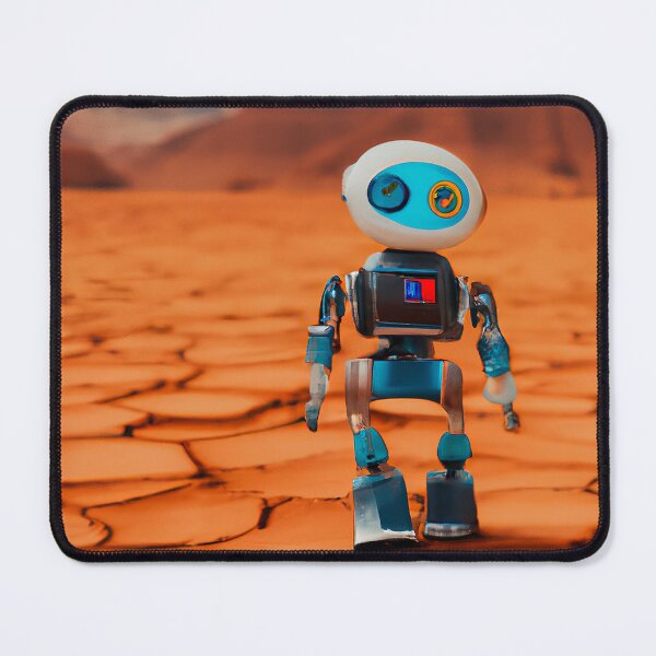 Item preview, Hippie Robot On Mars Surface Looking For Other Mars Rovers From Nasa designed and sold by AlanPhotoArt.
