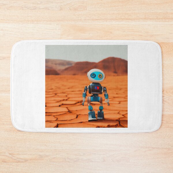 Item preview, Hippie Robot On Mars Surface Looking For Other Mars Rovers From Nasa designed and sold by AlanPhotoArt.