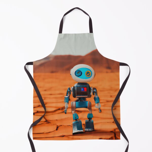 Item preview, Hippie Robot On Mars Surface Looking For Other Mars Rovers From Nasa designed and sold by AlanPhotoArt.