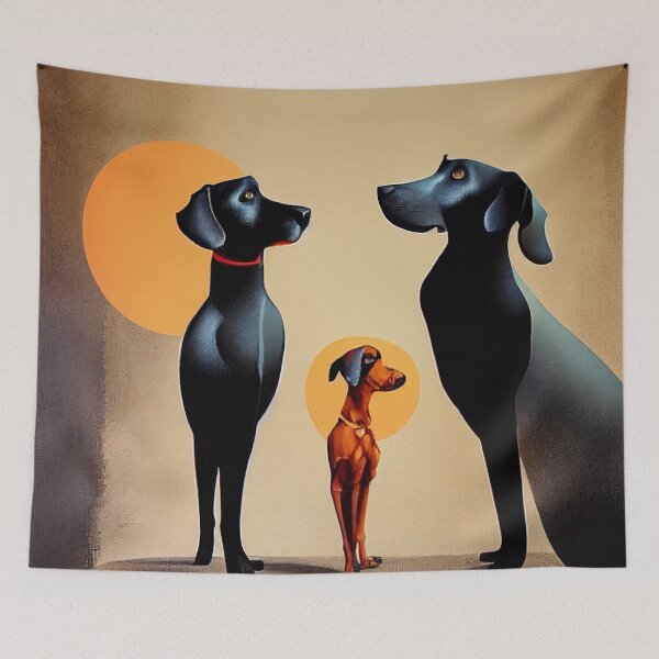 Item preview, Three Sophisticated Dogs Stand Patiently designed and sold by BySpinny.