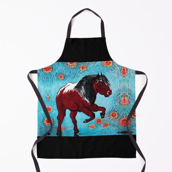 Item preview, Horse painting Van Gogh style designed and sold by Astralia.