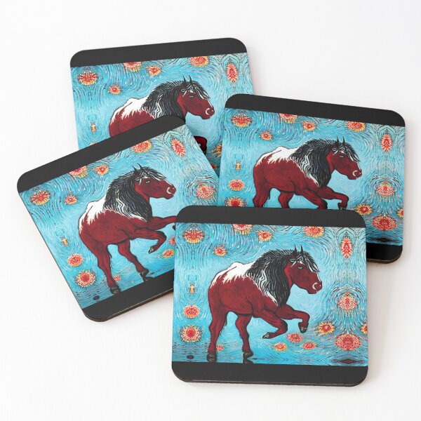 Item preview, Horse painting Van Gogh style designed and sold by Astralia.