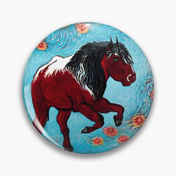 Item preview, Horse painting Van Gogh style designed and sold by Astralia.