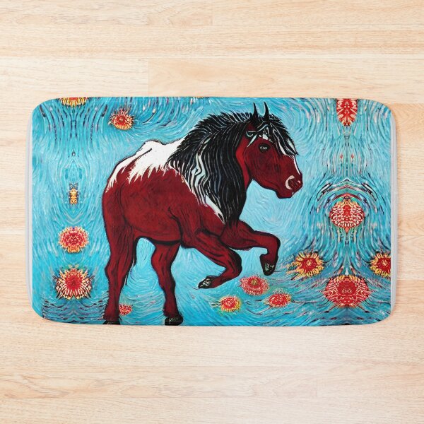 Item preview, Horse painting Van Gogh style designed and sold by Astralia.