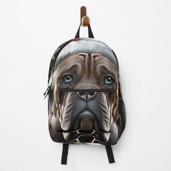 Item preview, Christmas Perro de Presa Canario Wearing A Santa Hat designed and sold by ZenEverAI.