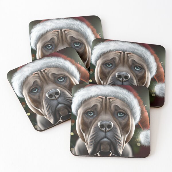 Item preview, Navidad Perro de Presa Canario con gorro de Papá Noel designed and sold by ZenEverAI.