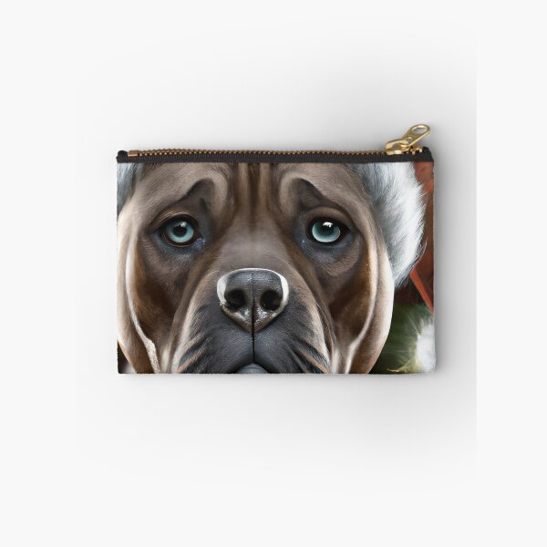 Artikelvorschau, Weihnachten Perro de Presa Canario mit Weihnachtsmütze entworfen und verkauft von ZenEverAI.