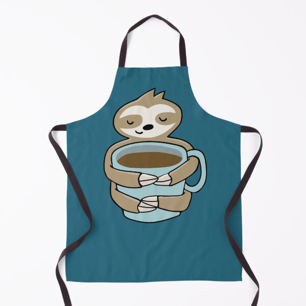 Item preview, Cute Sloth with Coffee - coffee give me power - designed and sold by StuckOnGood.