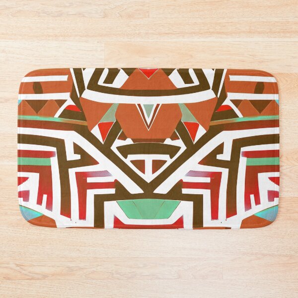 Item preview, Traditional Igorot-inspired tribal pattern. Ethnic Green and brown. designed and sold by IlustradoArts.