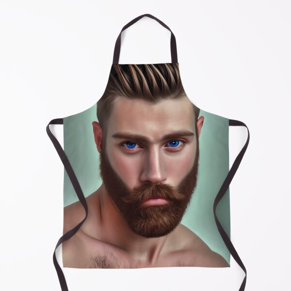 Item preview, Brown Haired, Bearded Man with Blue Eyes 2.0 designed and sold by LthrDaddyBear.